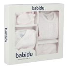 طقم هدايا بنات بطبعة النجوم باللون الأبيض والوردي, 3, hi-res