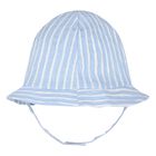  طقم قبعة بالشعار باللون العاجى و الازرق للاطفال , 2, hi-res