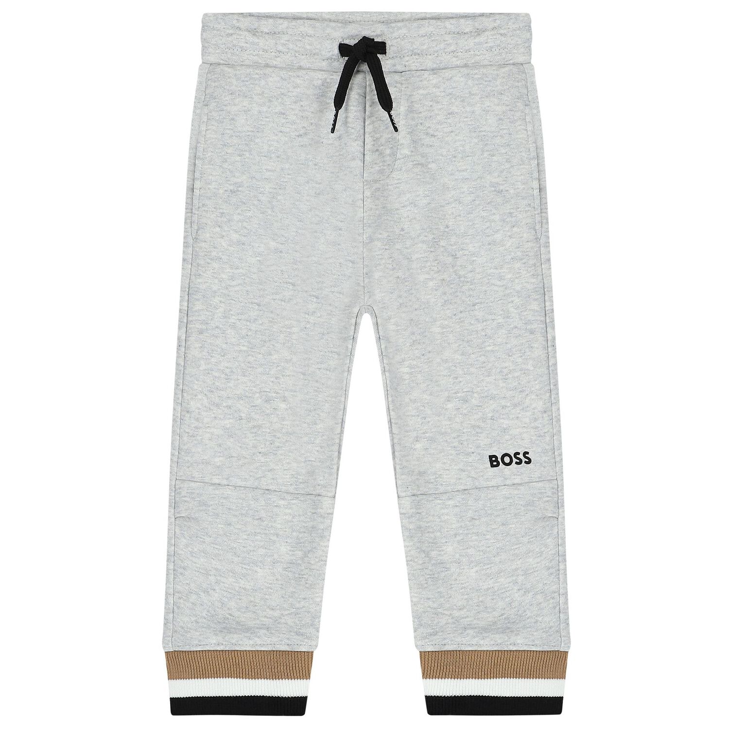 بدلة رياضية أولاد بالشعار باللون الرمادى, 1, hi-res