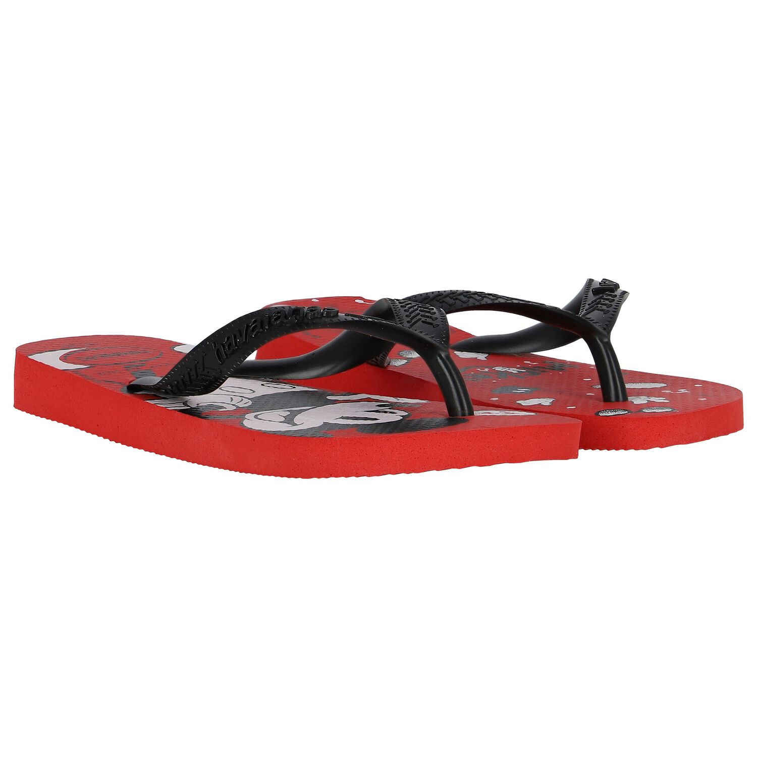 Red Disney Logo Flip Flops, 1, hi-res image number null