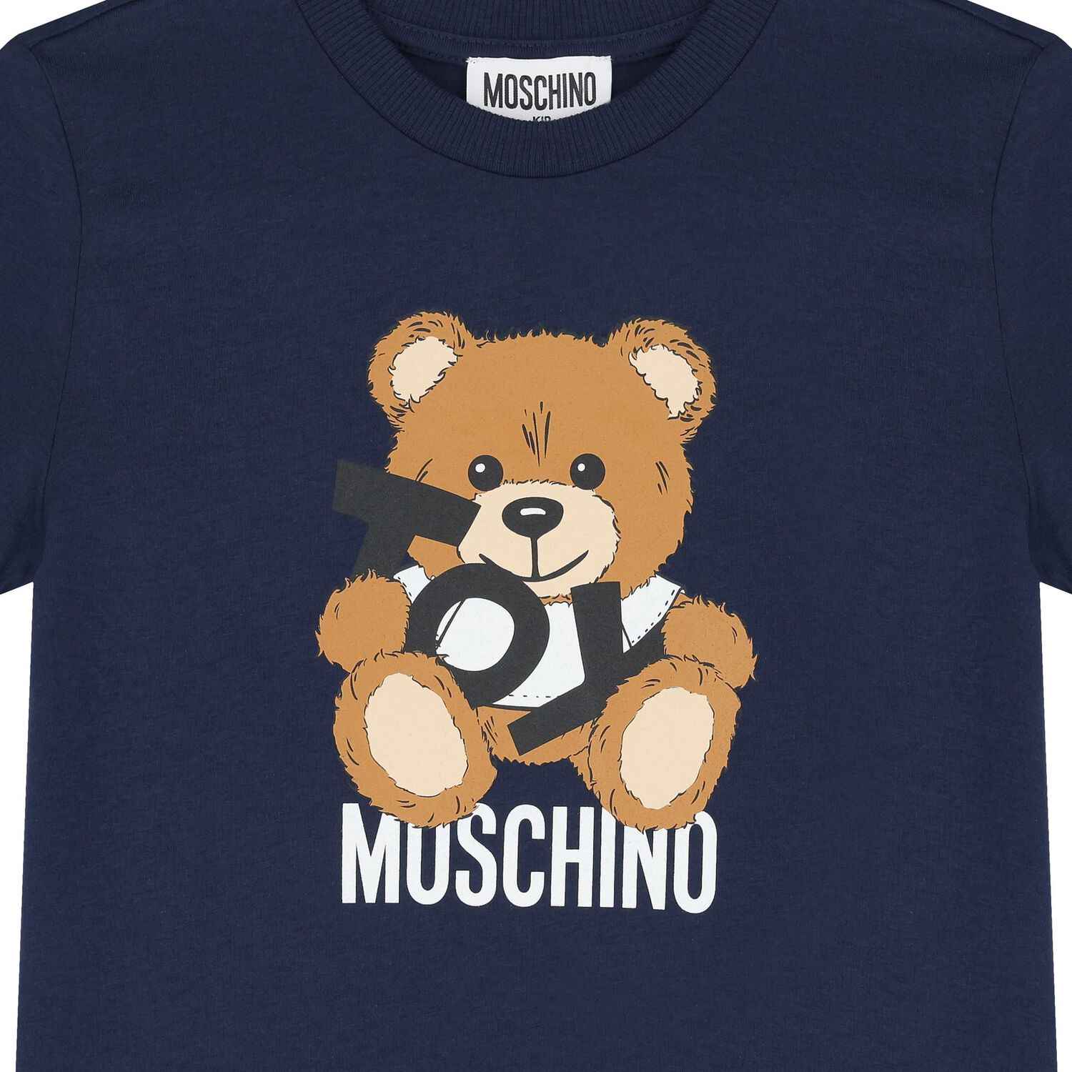 Navy Blue Teddy Bear Logo T-Shirt, 2, hi-res image number null
