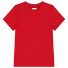 Boys Red Logo T-Shirt, 2, hi-res