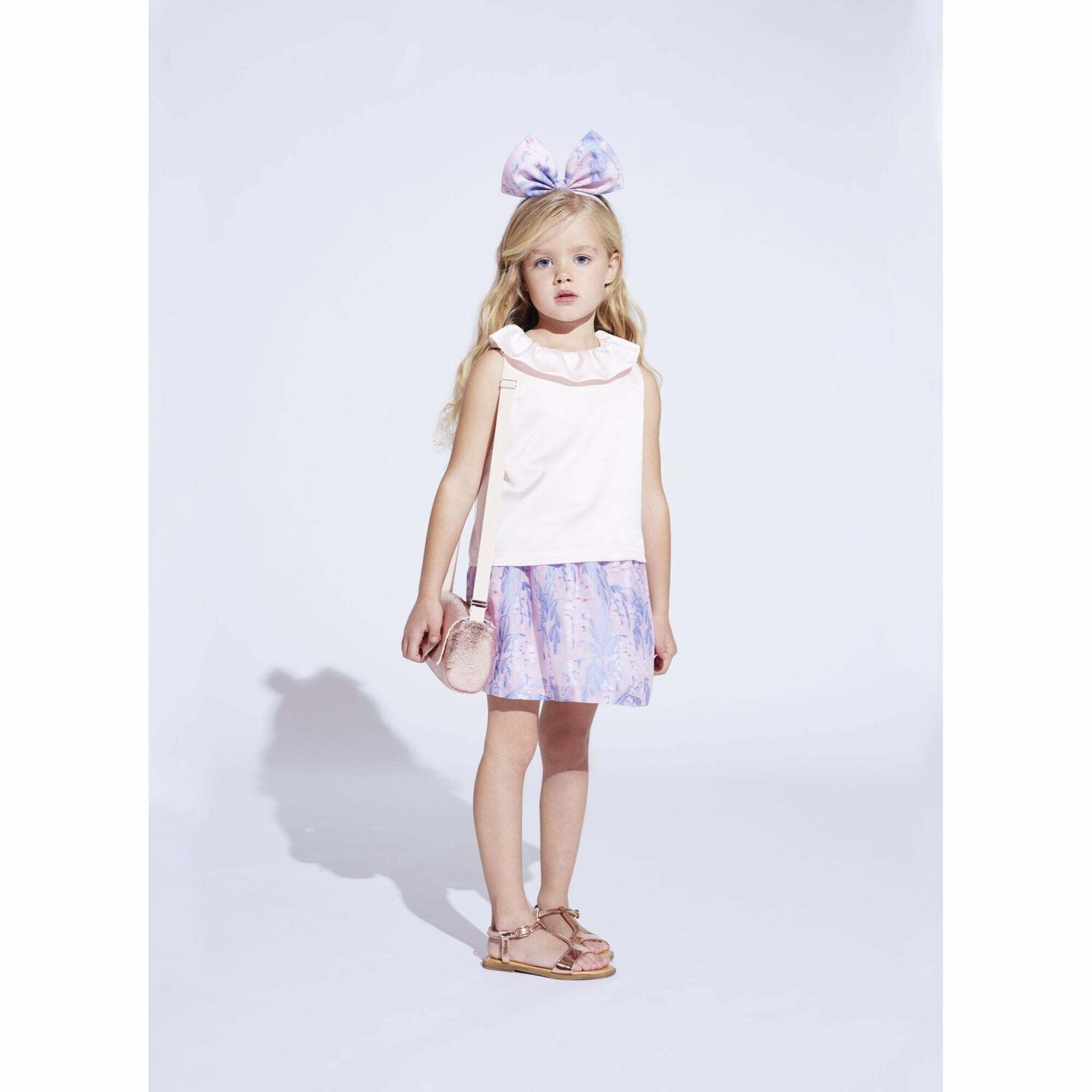 Girls Pink Satin Top, 1, hi-res image number null