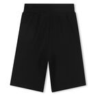 Black Logo Shorts, 1, hi-res
