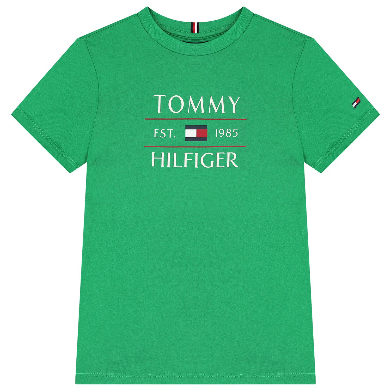 قميص قطني بشعار العلم الأخضر للأولاد, 3, hi-res