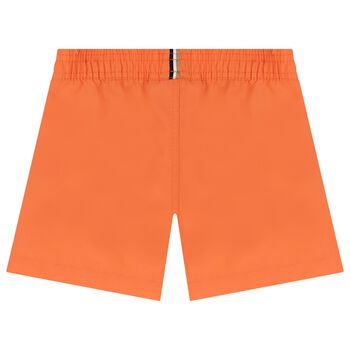 Younger Boys Orange Logo Swim Shorts