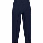 Boys Navy Suit Trousers, 1, hi-res