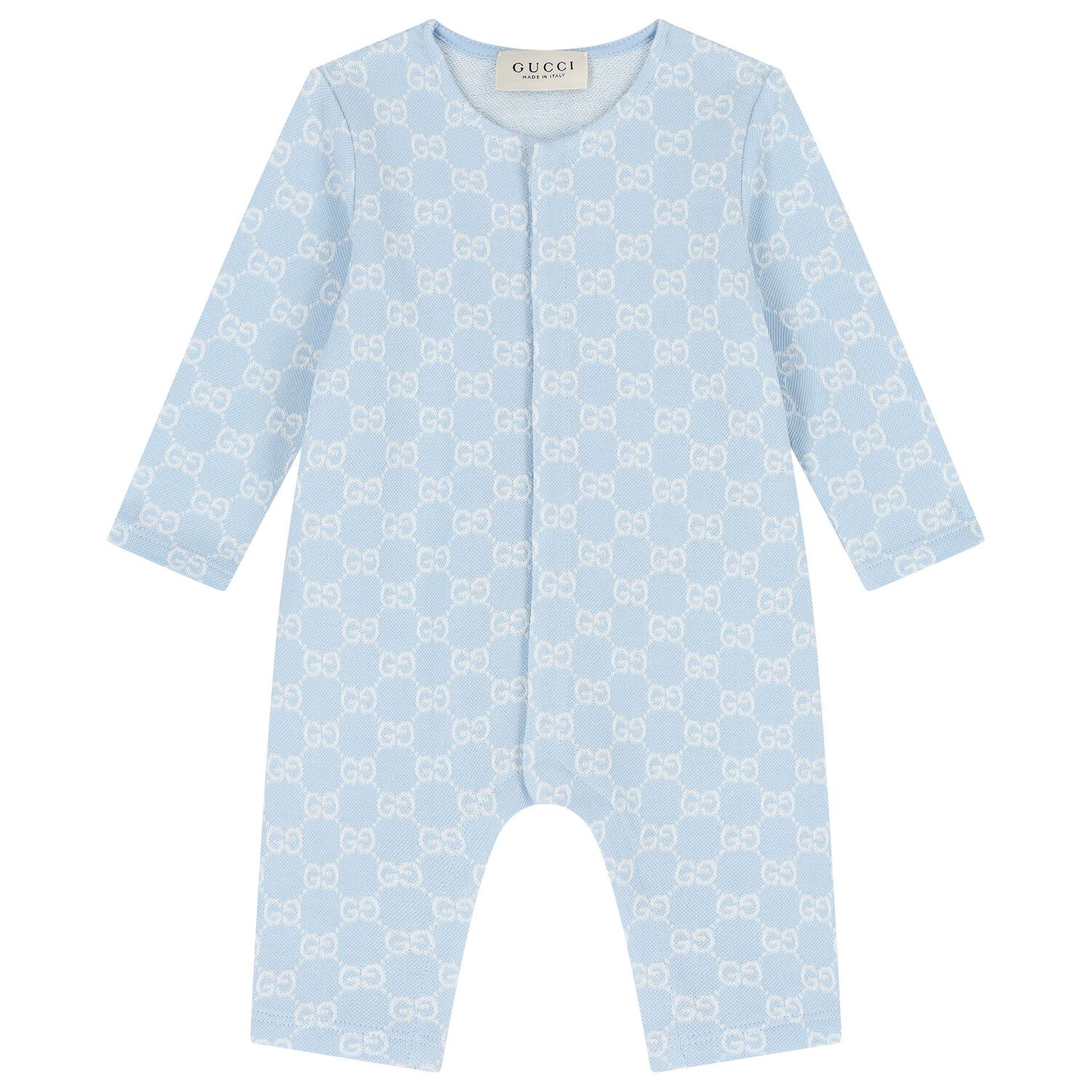 Baby Boys Blue GG Logo Romper Gift Set, 1, hi-res