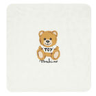Ivory Teddy Logo Baby Blanket, 1, hi-res