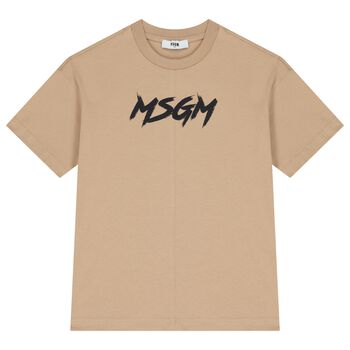 Beige Logo T-Shirt