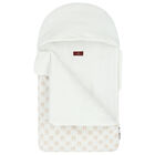 مدس بالشعار باللون الأبيض والبيج, 1, hi-res