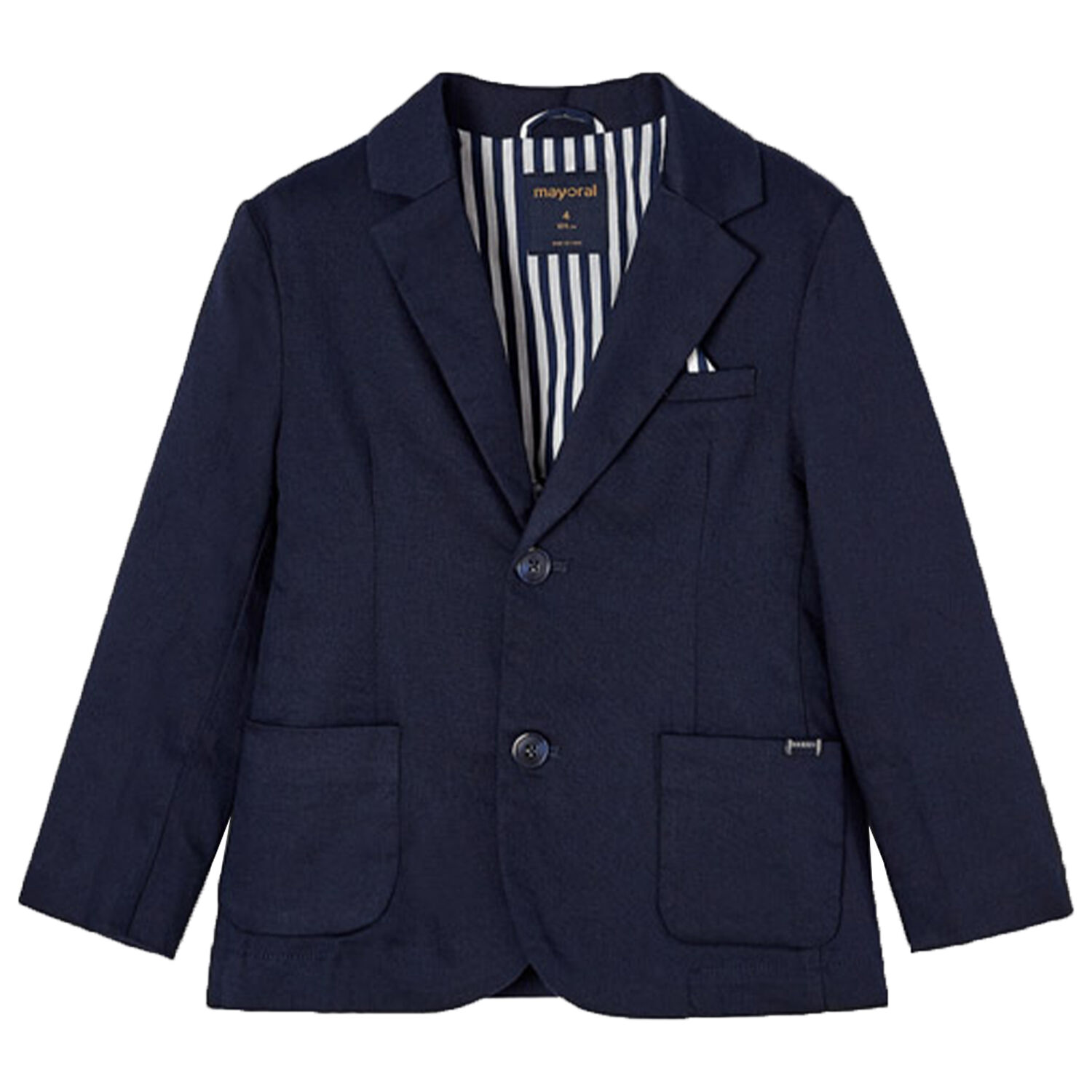 Boys Navy Blazer, 1, hi-res