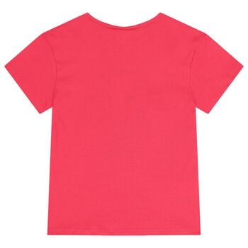 Girls Pink Dancing Lady T-Shirt