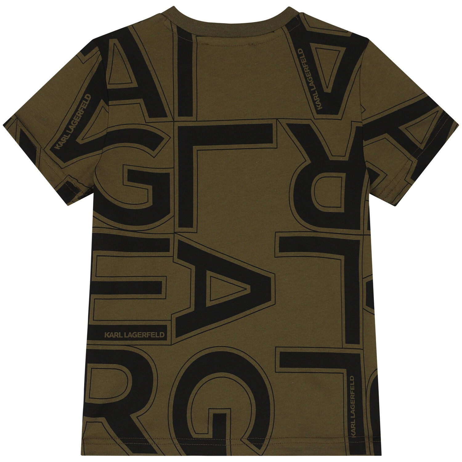 تيشيرت بالشعار باللون الأخضر للأولاد, 1, hi-res