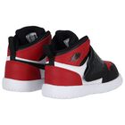 Black, Red & White Sky Jordan 1 Trainers, 2, hi-res