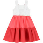 Girls Pink & White Dress, 1, hi-res