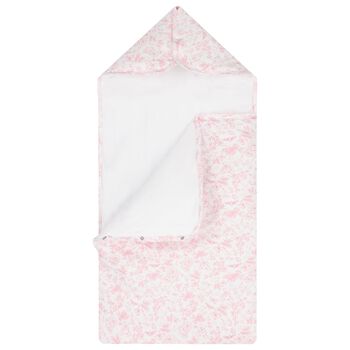 Baby Girls White & Pink Toile Nest