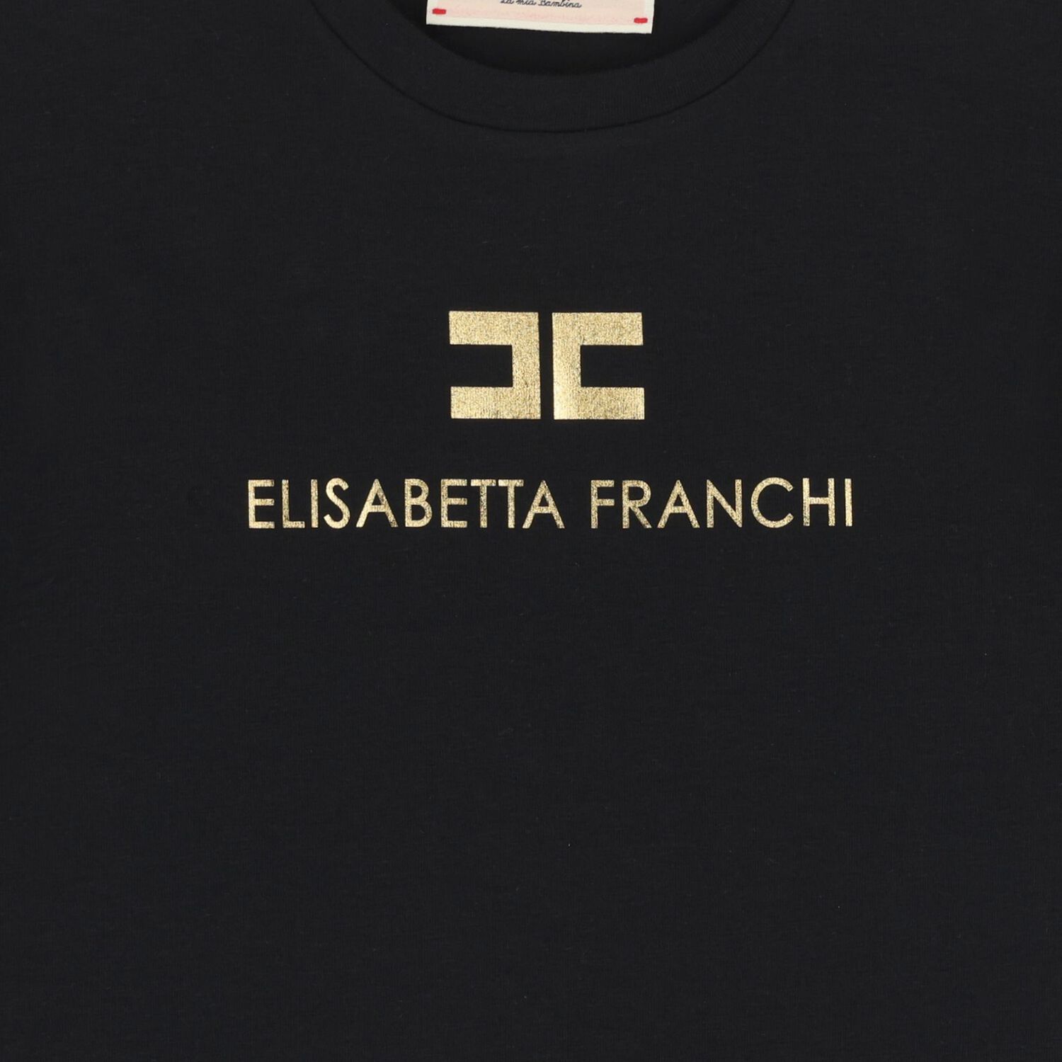 Girls Black Logo T-Shirt, 3, hi-res