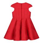 Baby Girls Red Satin Jacquard Logo Dress Set, 1, hi-res