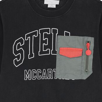 Boys Black Logo Sweatshirt