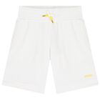 شورت بالشعار باللون الابيض للأولاد, 1, hi-res