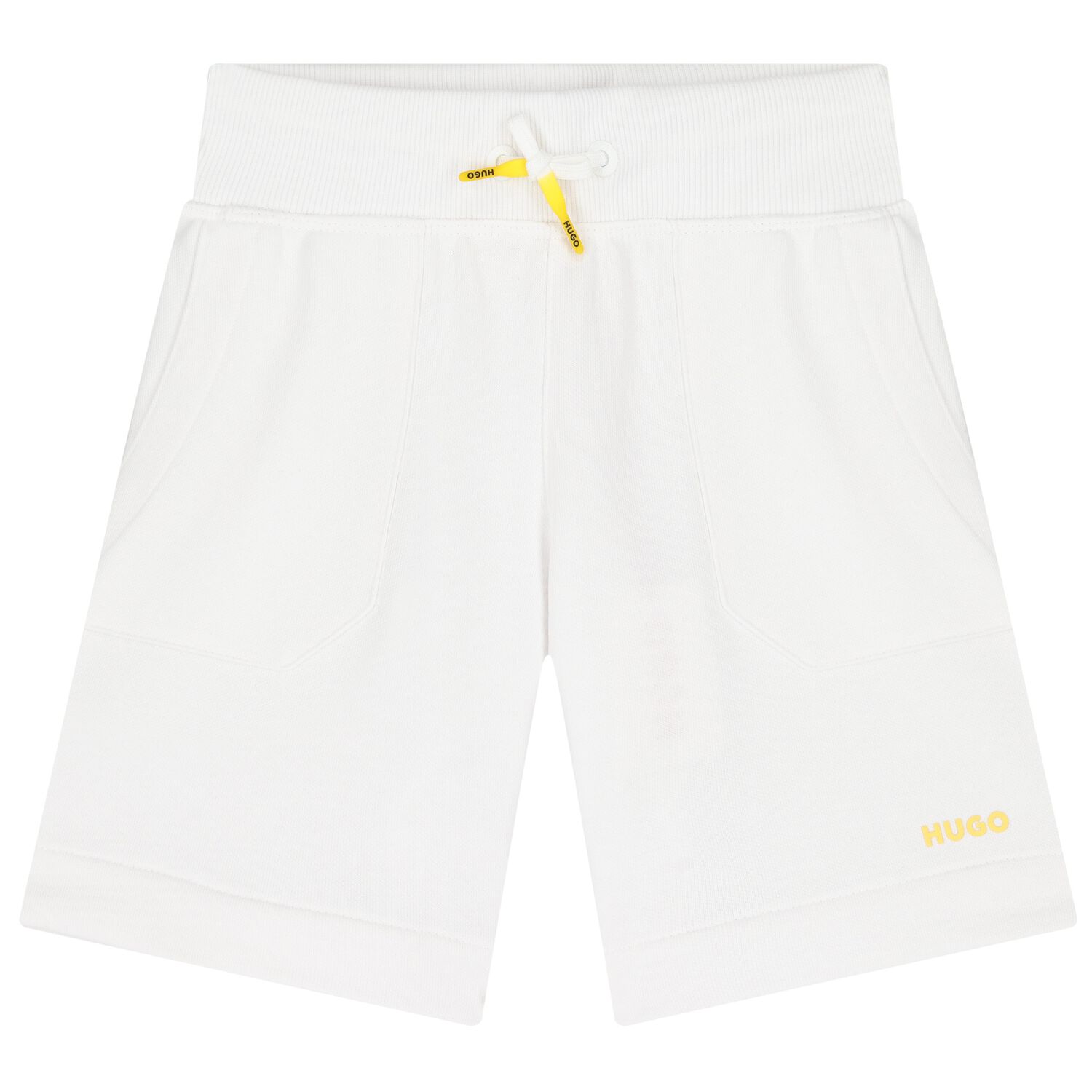 شورت بالشعار باللون الابيض للأولاد, 1, hi-res
