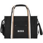 Black Logo Baby Changing Bag, 2, hi-res