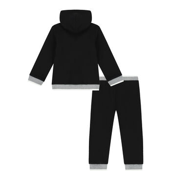 Black Teddy Bear Logo Tracksuit