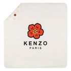 بطانية أطفال مزينة بزهرة بوكي باللونين العاجي والبيج, 1, hi-res