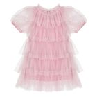 Baby Girls Pink Embellished Tulle Dress Set, 1, hi-res