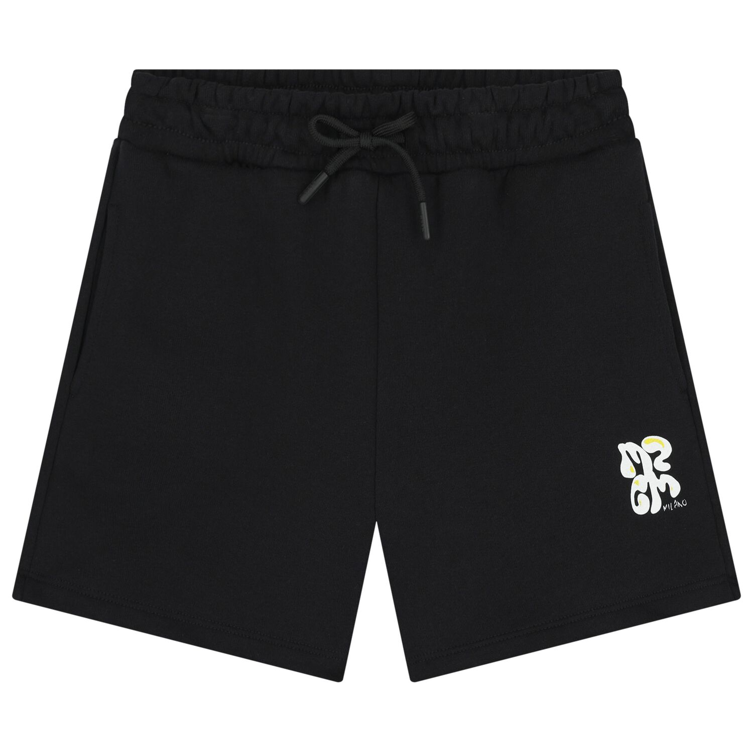 Boys Black Logo Shorts, 2, hi-res