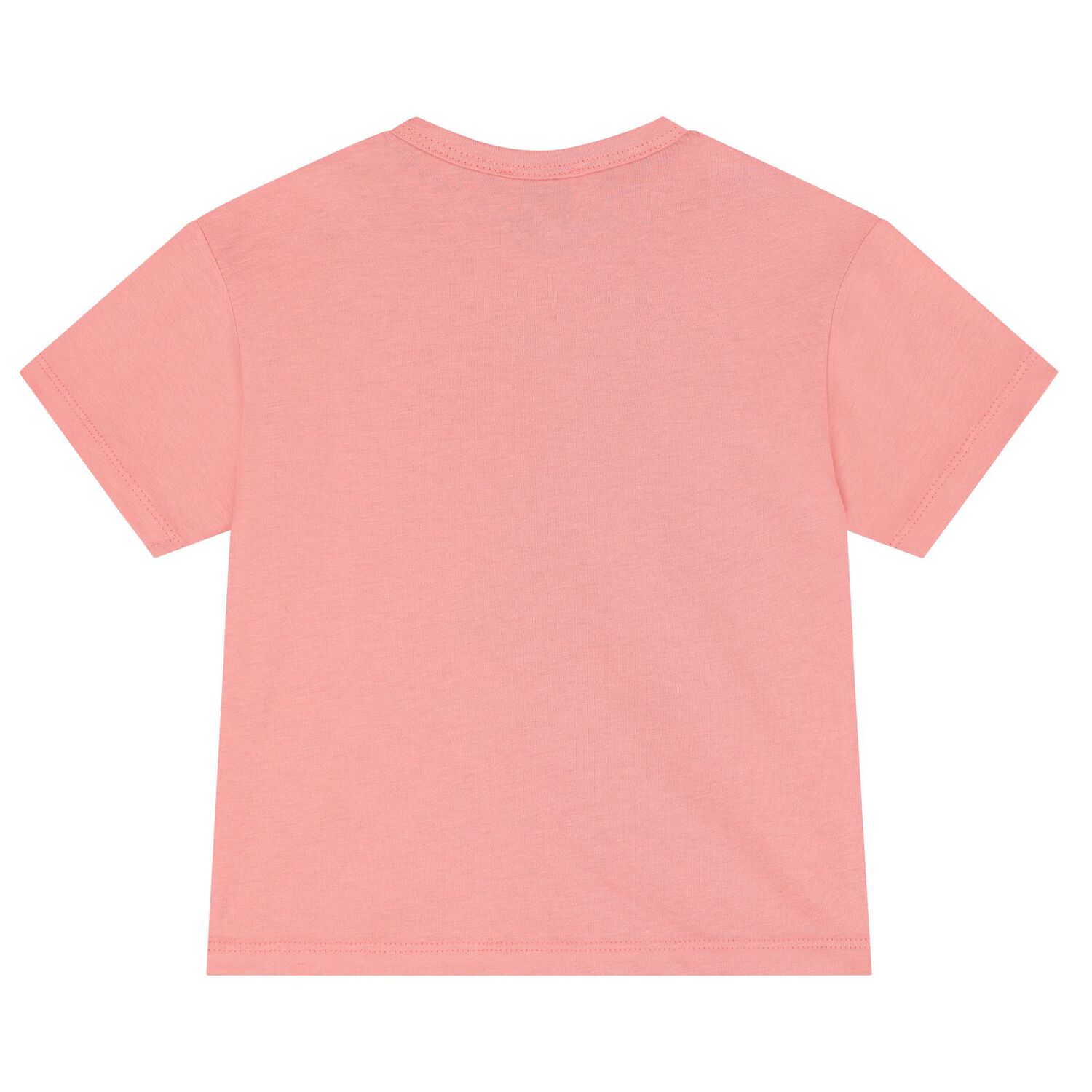 Younger Girls Ivory & Pink Logo T-Shirt ( 2-Pack ), 1, hi-res image number null