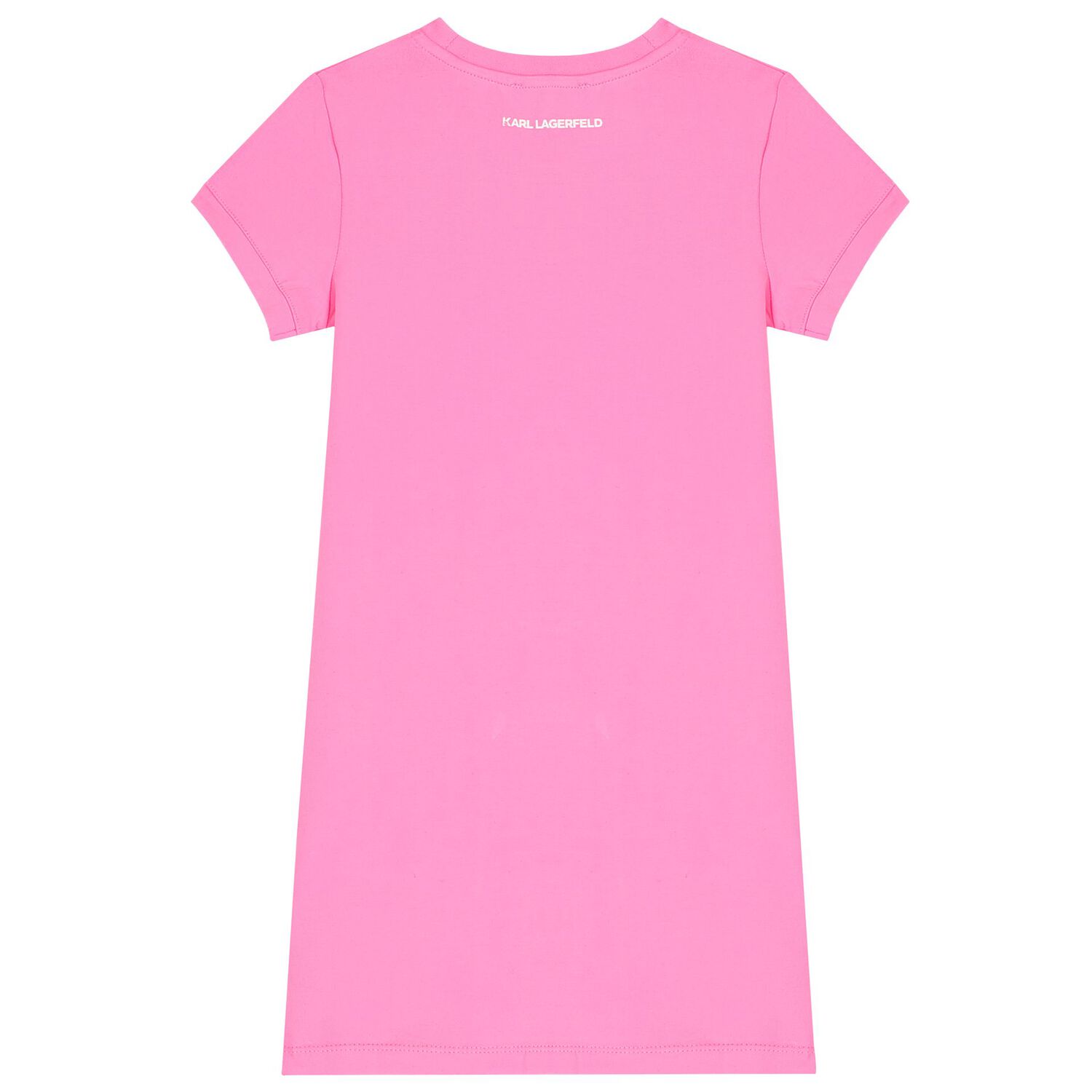 فستان بنات بشعار كارل باللون الوردى, 1, hi-res image number null