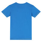 تيشيرت بالشعار باللون الأزرق للأولاد, 2, hi-res