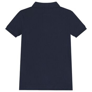 Boys Navy Blue Logo Polo Shirt