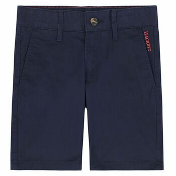 Boys Navy Blue Chino Shorts