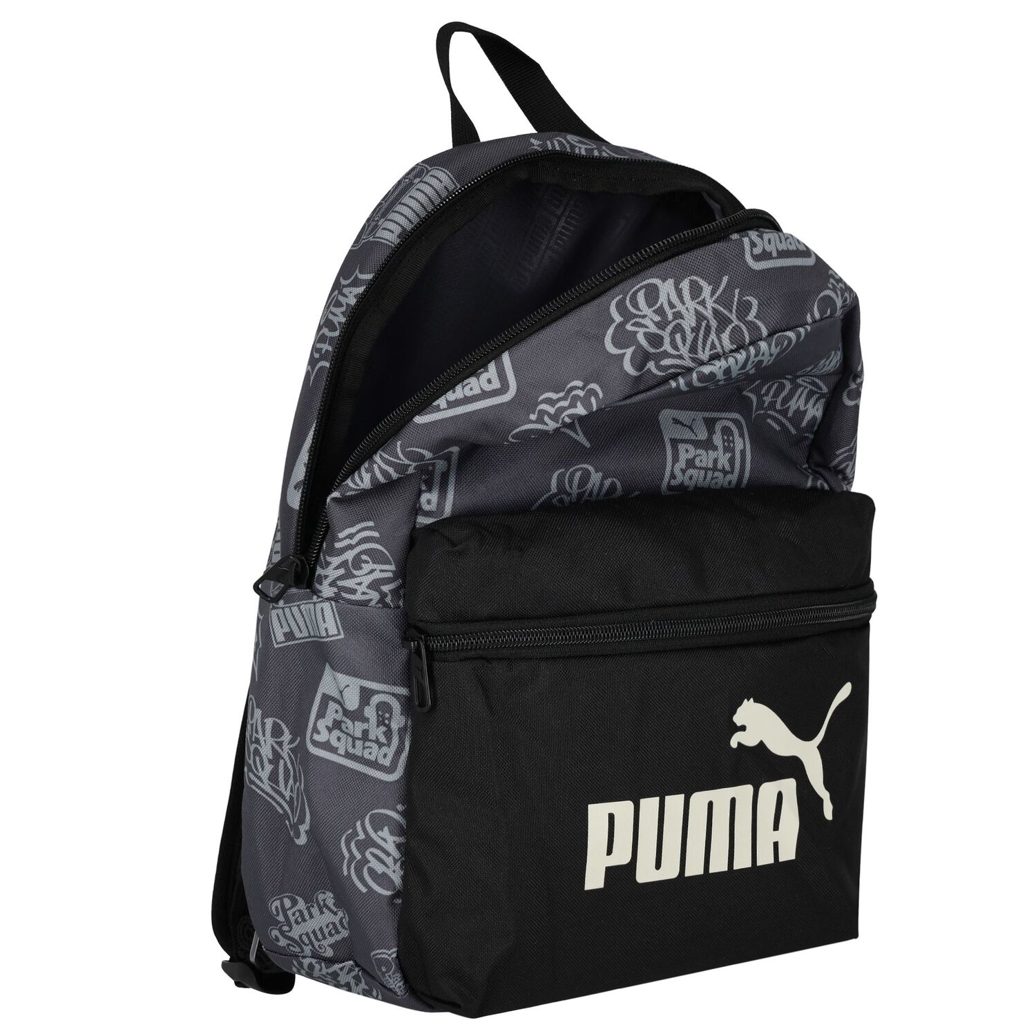 Boys Grey Logo Backpack, 2, hi-res