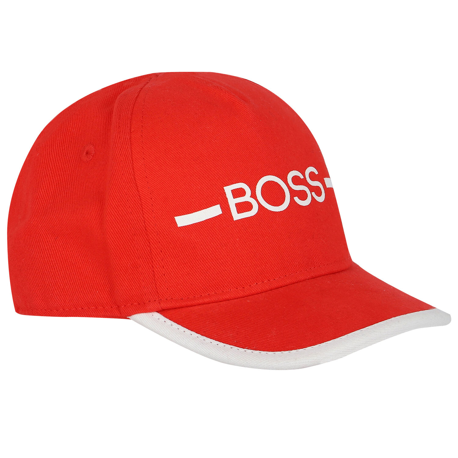 Younger Boys Red Logo Cap, 3, hi-res