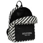 Black & White Logo Backpack, 1, hi-res