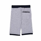 Boys Grey & Navy Jersey Shorts, 2, hi-res