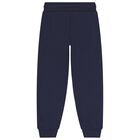 Boys Navy Blue Logo Joggers, 2, hi-res