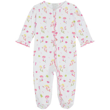 Baby Girls White Mermaids Babygrow