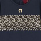 طقم هدايا ملابس أطفال وقبعة بشعار باللون الكحلي والذهبي للأولاد, 1, hi-res