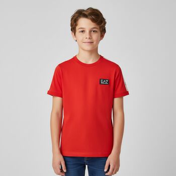 Boys Orange Logo T-Shirt