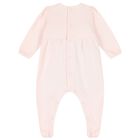 Baby Girls Pink Floral Babygrow, 1, hi-res
