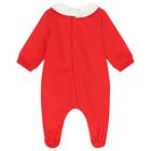 Red Christmas Teddy Bear Babygrow, 2, hi-res