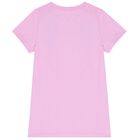 Girls Pink Trefoil Logo T-Shirt Dress, 1, hi-res