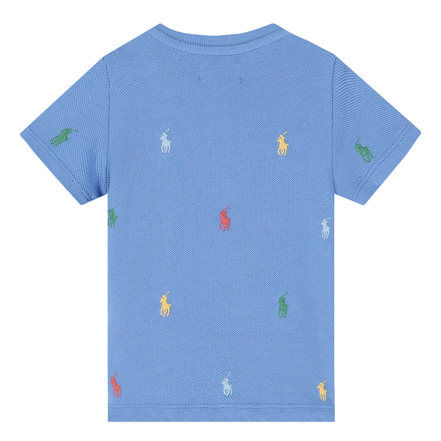 Baby Boys Blue Piqu&Atilde;&copy; Logo T-Shirt, 1, hi-res