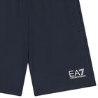 Boys Navy Blue Logo Shorts, 1, hi-res