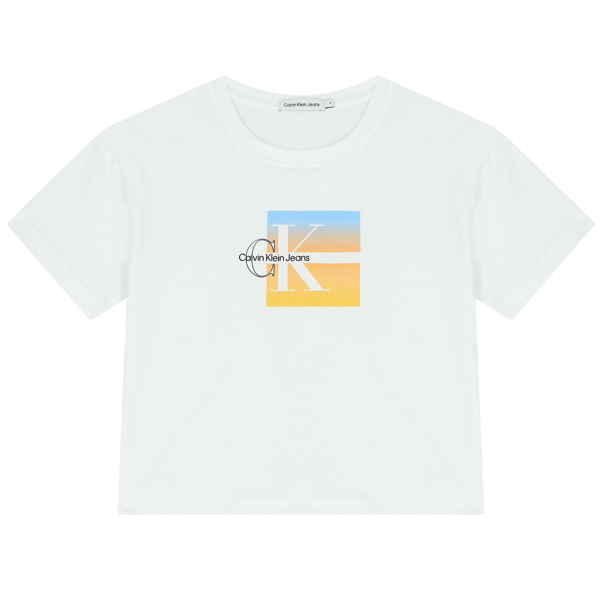 Calvin klein white t clearance